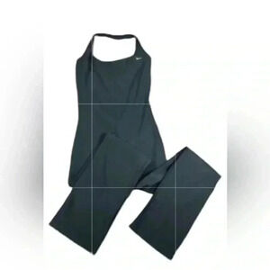 Nike drifit size medium dark forest green alpha full length unitard yoga suit.